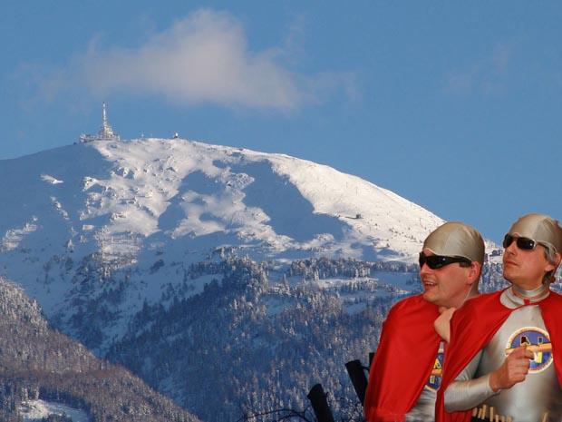 Pfeifnudelmen vor dem Patscherkofel